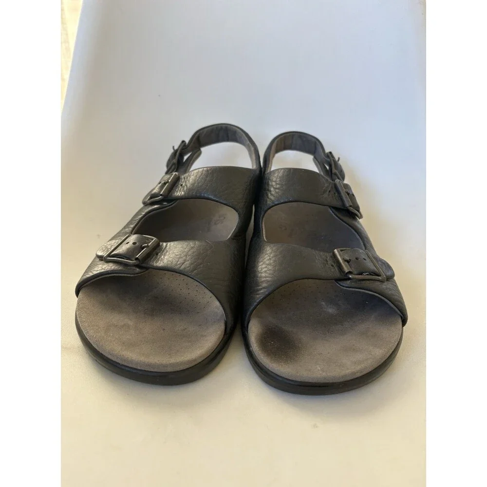 SAS Bravo Sandal Black Leather Mens 11 Comfort Shoe